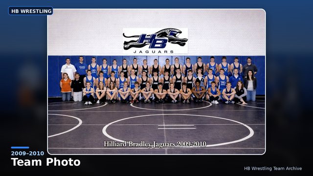 Hilliard Bradley Wrestling 2009–2010 Team Photo