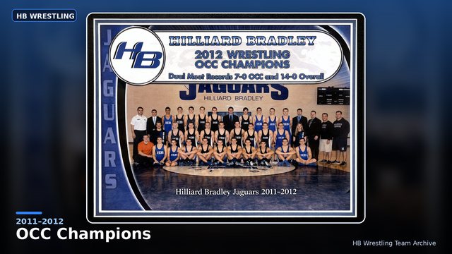 Hilliard Bradley Wrestling 2011–2012 OCC Champions