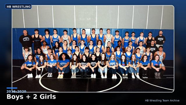 Hilliard Bradley Wrestling 2019–2020 Boys + 2 Girls