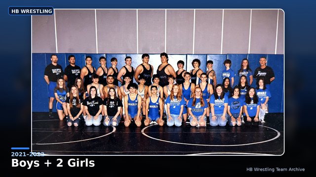 Hilliard Bradley Wrestling 2021–2022 Boys + 2 Girls